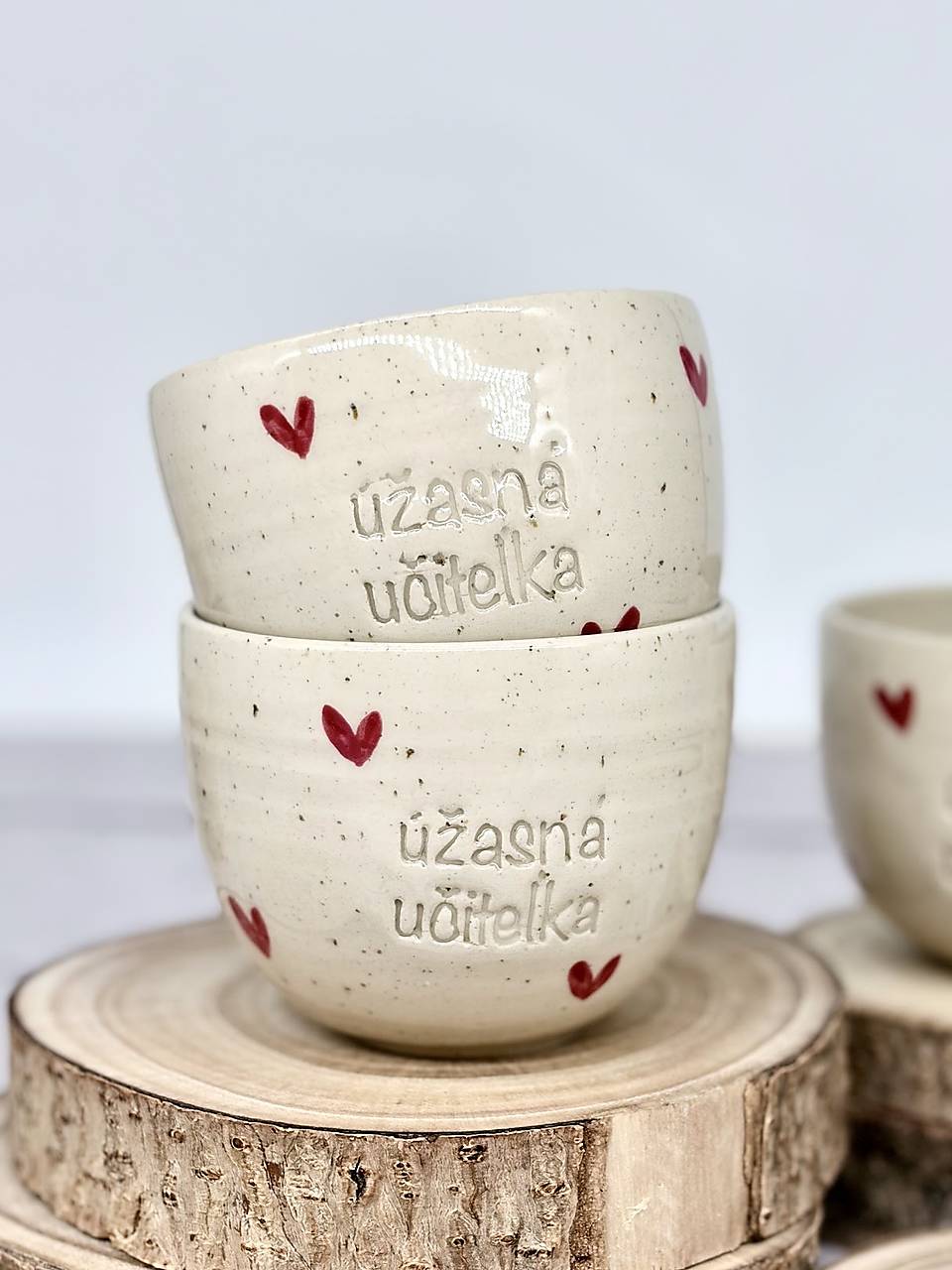 Dotty Love - pohárik cappuccino úžasná učiteľka (200ml, bez uška)