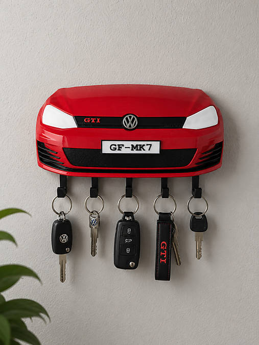 Úložné priestory & Organizácia - Nástenný vešiak na kľúče VW Golf GTI Mk7 - 18389896_