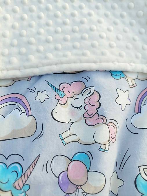 Prechodná deka pre najmenších (Magické jednorožce/ivory minky)