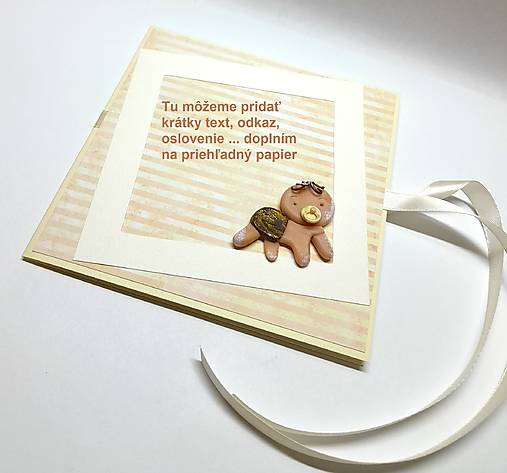 Papiernictvo - Blahoželanie k narodeniu bábätka UNI ... batoľa - 18395907_