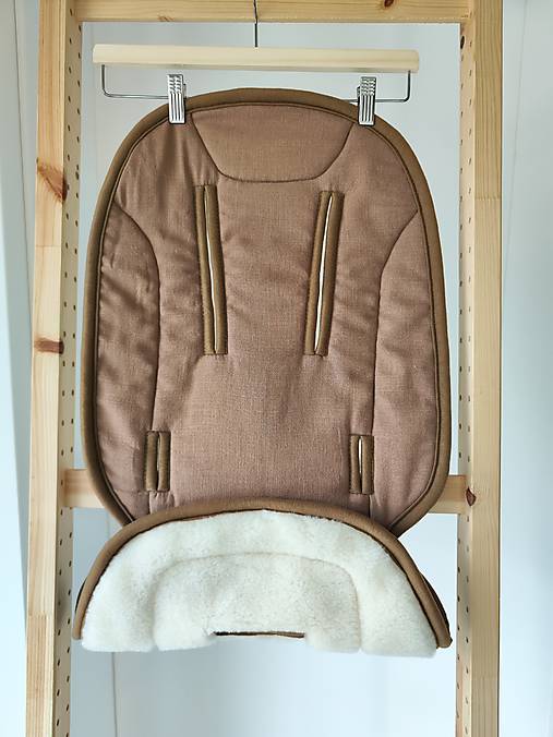 Detský textil - Podložka do Venicci Claro 100% Merino top super wash Natural 100% lan mustard - 18395618_