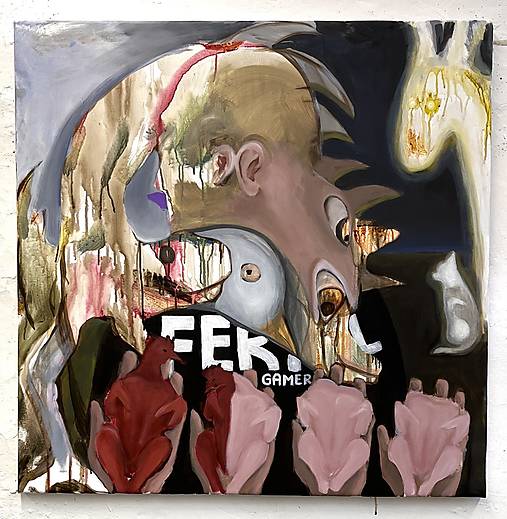 Obrazy - Zvieratá nad antropocentrizmom II. "Feral Gamer" - 18395864_