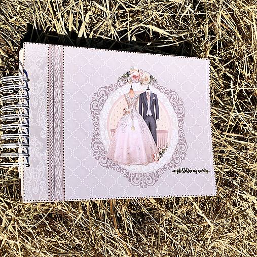 Papiernictvo - Svadobný album/ Svadobná kniha hostí/ Album k výročiu sobáša - 18396102_