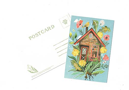 Papier - Pohľadnica "Home" - 18395187_