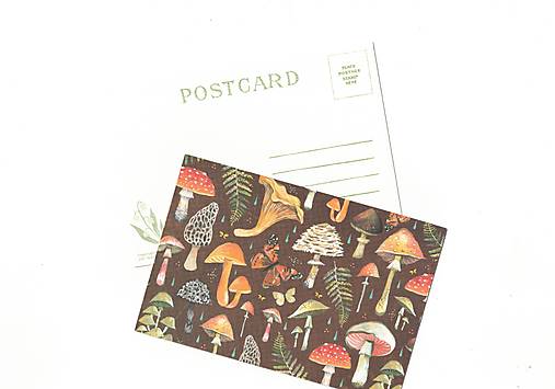 Papier - Pohľadnica "poklady lesné" - 18395326_