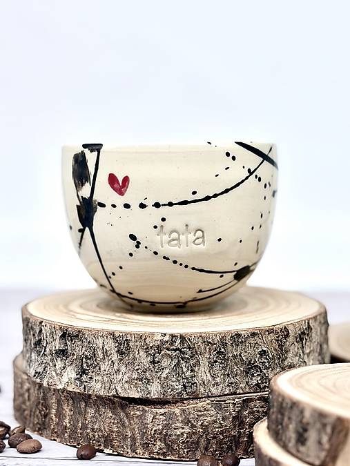 Love is in the air - pohárik latte tata (280ml, bez uška)