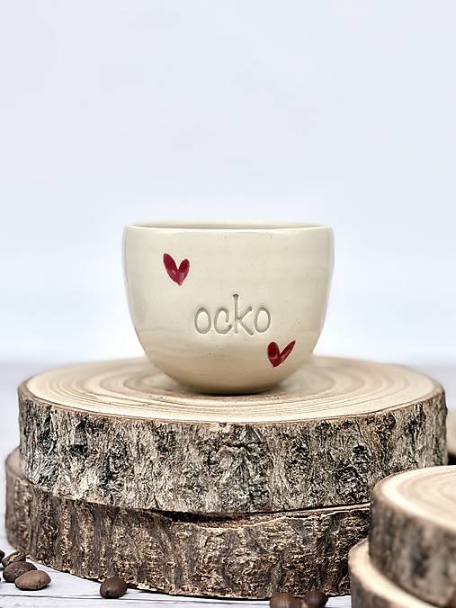 Love - pohárik espresso ocko (100ml, bez uška)