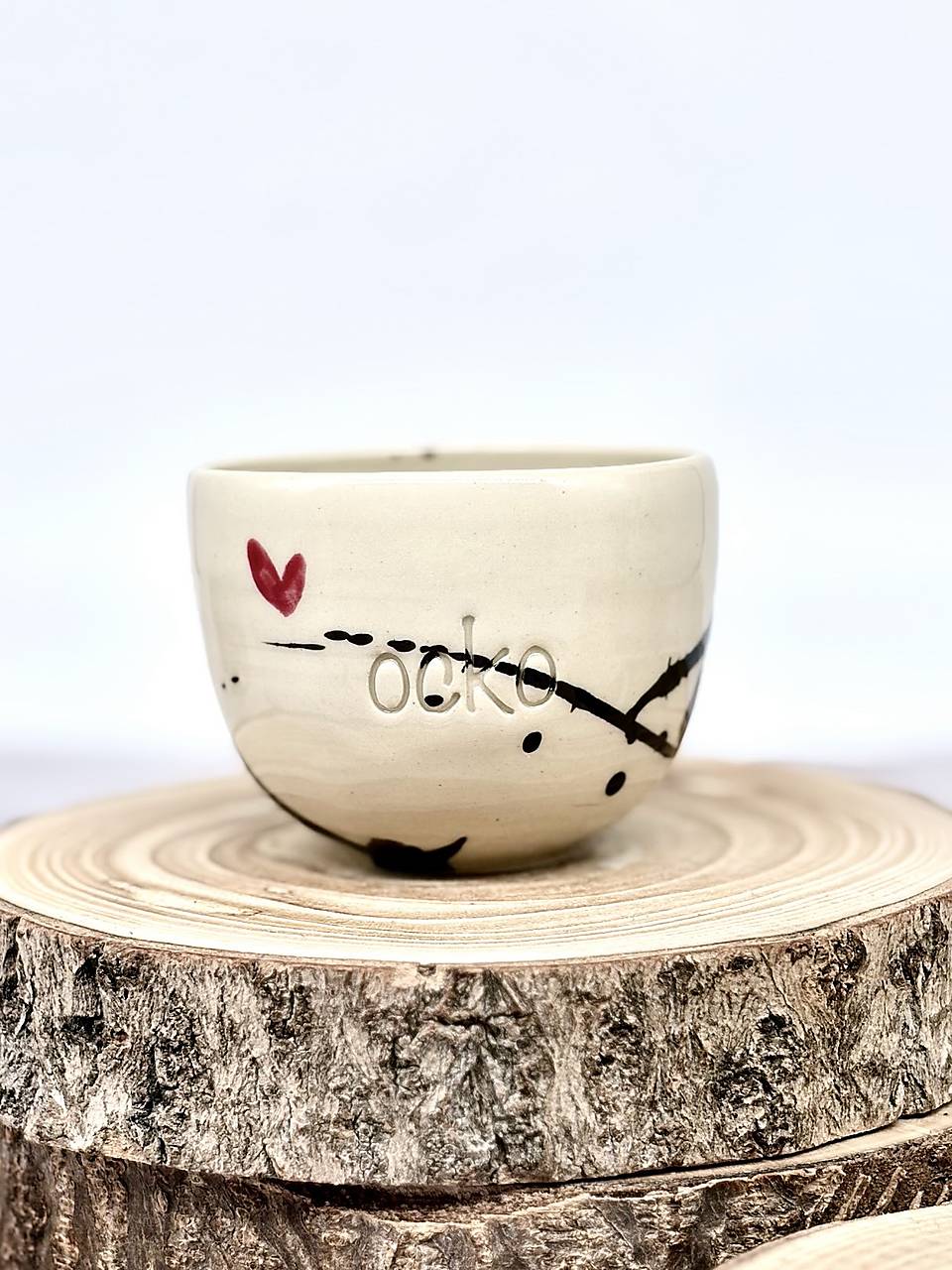 Love is in the air - pohárik espresso ocko (100ml, bez uška)