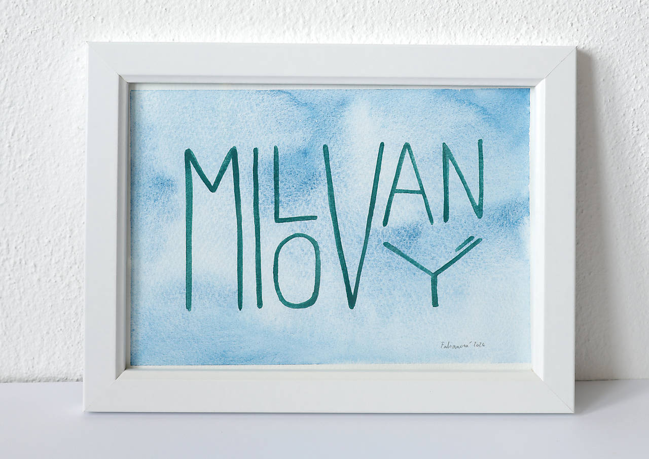 Milovaný 1 - originál akvarelová maľba
