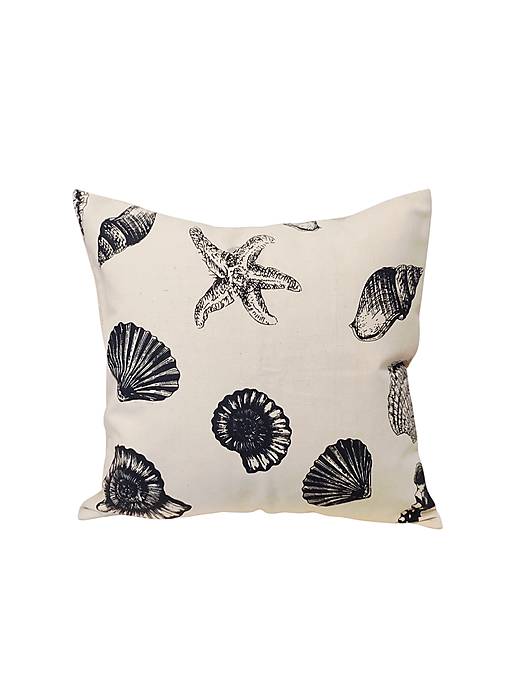 Úžitkový textil - Obliečka na vankúš Seashells, 40x40cm - 18399372_