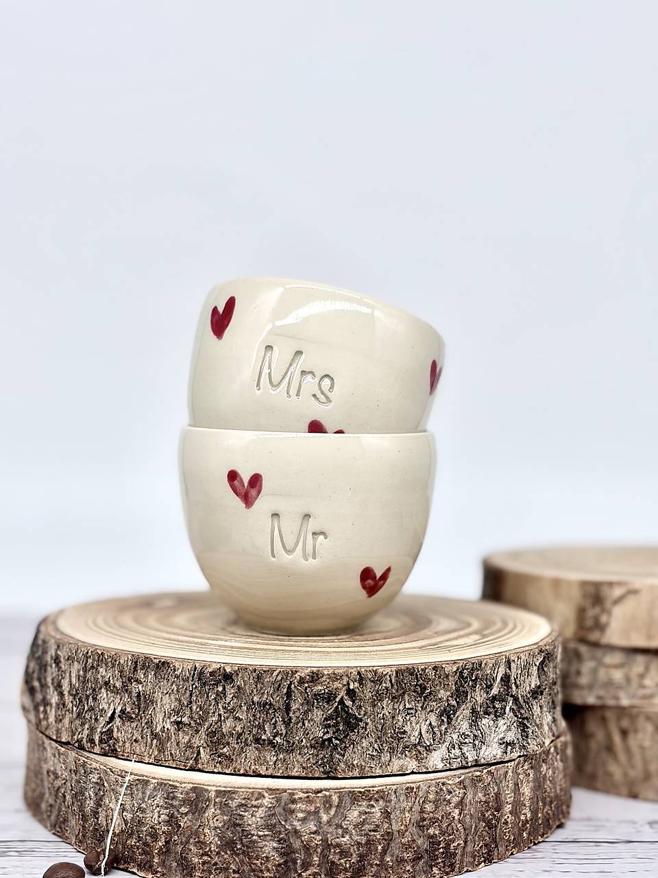 Love - set pohárikov espresso Mrs a Mr (100, bez uška)