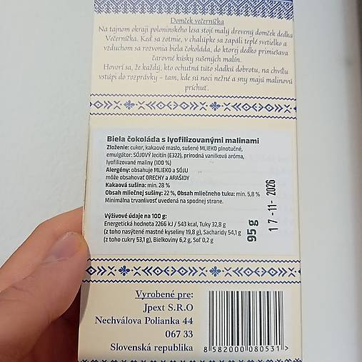 Čokolády POLONINKA
