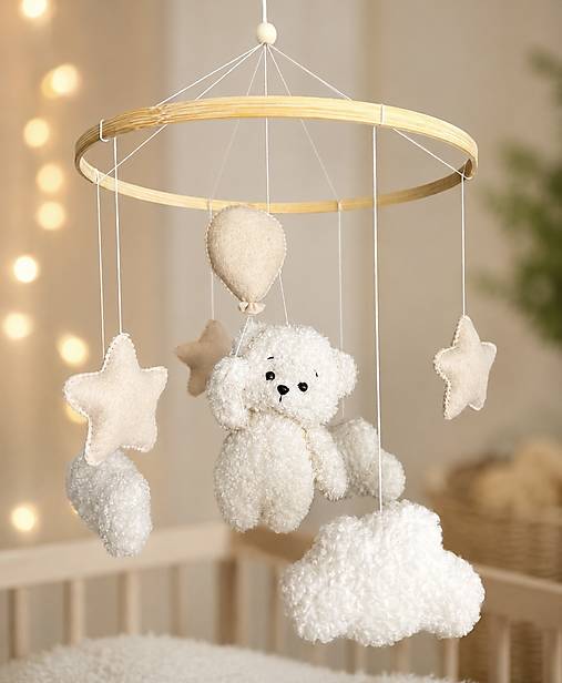 Hračky - Teddy Dream Kolotoč nad postieľku - 18401072_