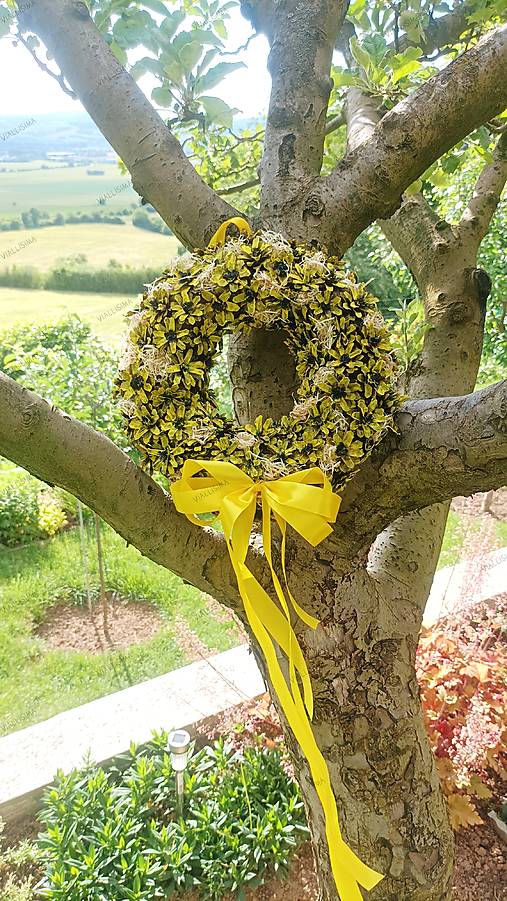 Dekorácie - Šiškový venček , Slnečnica ' - 18403441_
