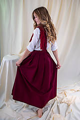 Sukne - DLOUHÁ ZAVINOVACÍ SUKNĚ  - BORDÓ - 18402193_