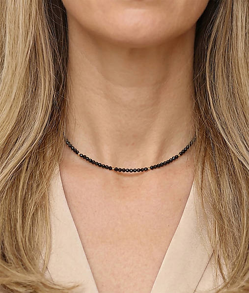 Náhrdelník choker turmalín