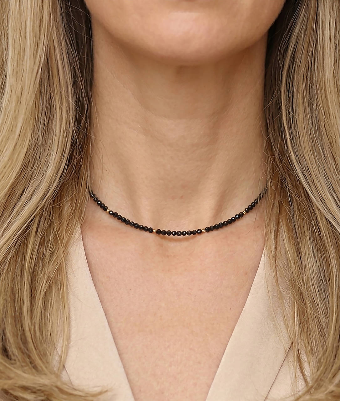 Náhrdelník choker turmalín