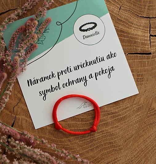 Detské doplnky - Červený náramok proti urieknutiu pre dieťa - 18405511_
