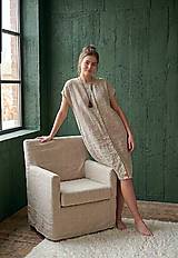 Šaty - Ľanové šaty BASIC - 18404096_