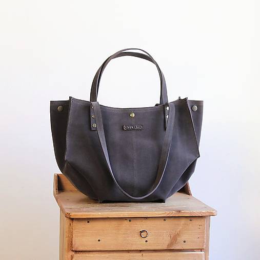 Veľké tašky - Kožená shopper-ka AMOLIA No.1 - 18407029_