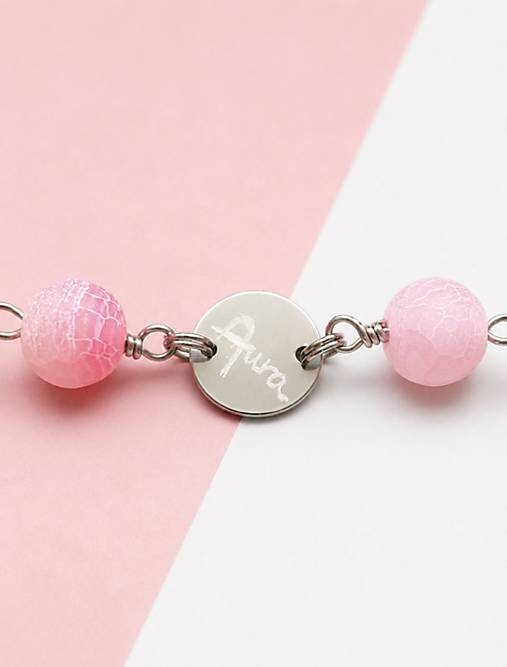 Aura Pink náramok