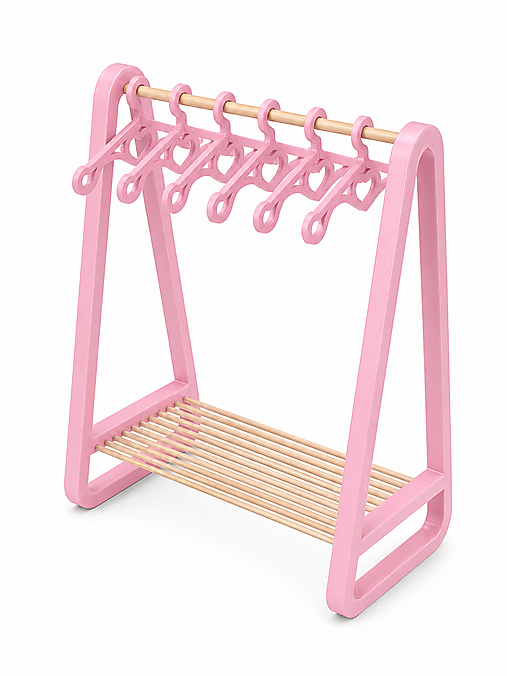 Stojan na oblečenie pre Barbie