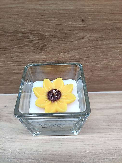 Sójová sviečka darček pre pani učiteľku