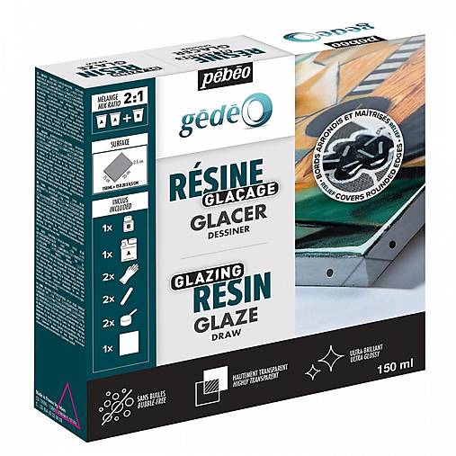 Suroviny - - 50% krištálová živica Gédéo glazúrovacia, 150 ml, pôvod.cena 29€ - 18412620_