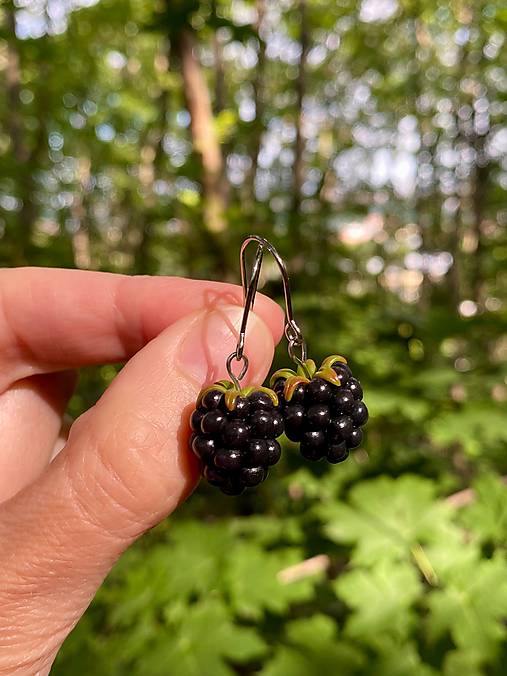 Náušnice - Blackberry - 18411526_