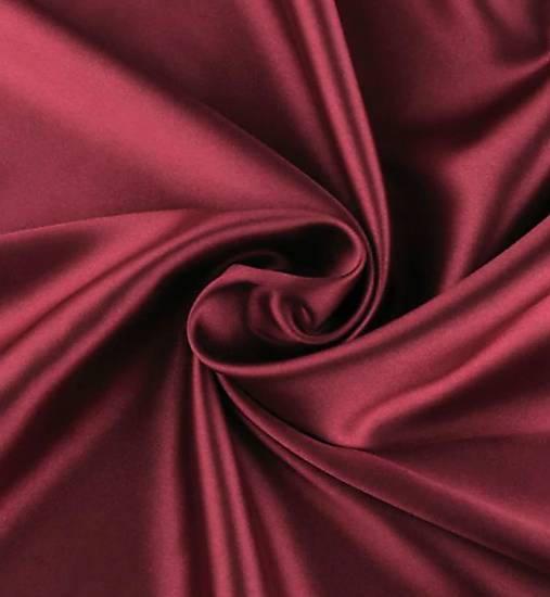 Ozdoby do vlasov - Saténová scrunchie | MINI (Svetlejšia vínová) - 18411735_