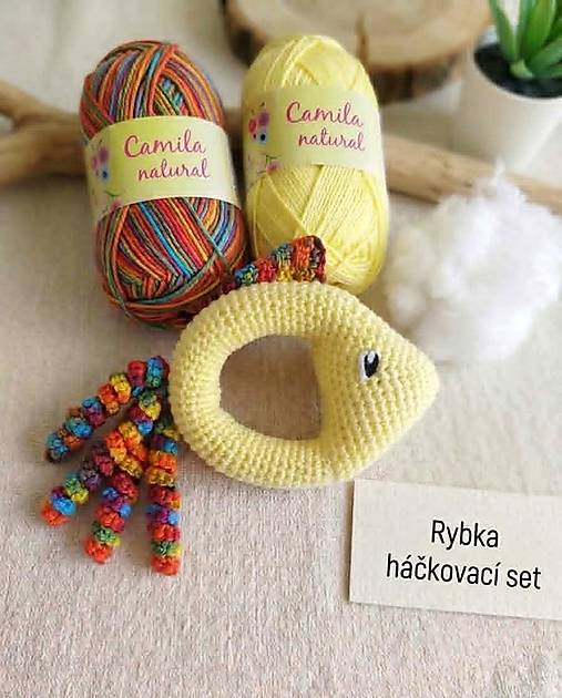 Set na háčkovanie rybky s návodom za zvýhodnenú cenu