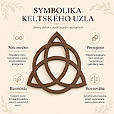 Dekorácie - Triquetra keltsky uzol - drevena nastenna dekoracia - 18417386_