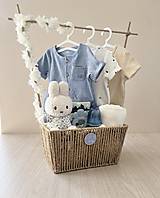 Detské doplnky - Baby box - modrý zajačik - 18418558_