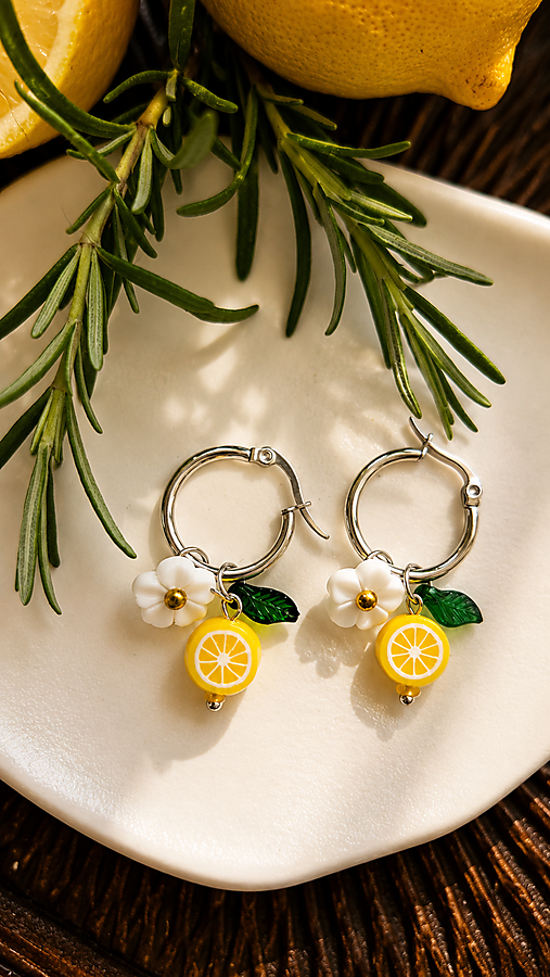 Náušnice Lemon🍋💙