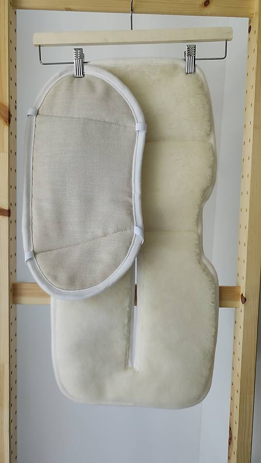 Detský textil - VLNIENKA Podložka do autosedačky Besafe Beyond 100% Merino proti poteniu a prechladnutiu 100% ľan Sand - 18421691_