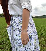 Sukne - PŮLKOLOVÁ DLOUHÁ ZAVINOVACÍ SUKNĚ - POMNĚNKY - 18421852_