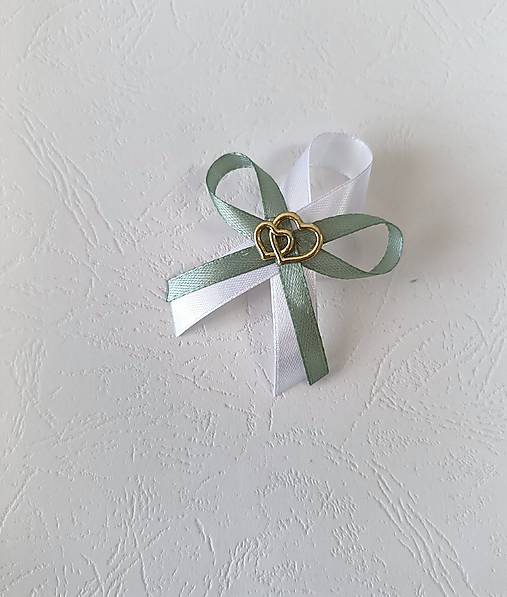 Svadobné pierka - svadobné pierka sage green tmavá - 18420754_