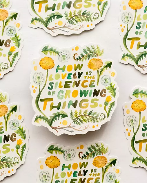 Papier - Vinylová samolepka — The Silence Of Growing Things - 18421018_