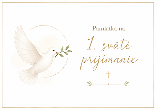 Perličkový náramok s krížikom - ruženec