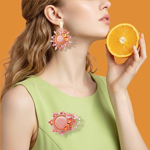 Sady šperkov - Šujtášová súprava  CITRUS BLOOM - 18423745_