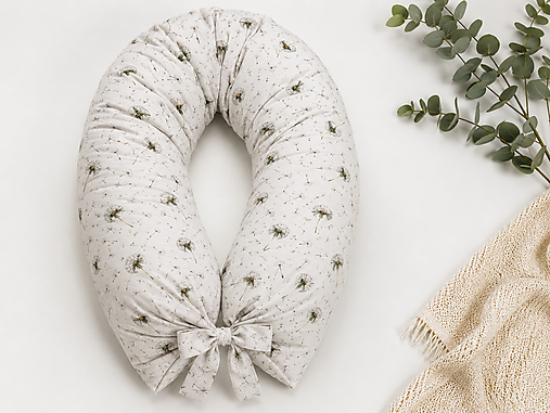 Detský textil - Tehotenský vankúš / Vankúš na dojčenie púpavy - 18426319_
