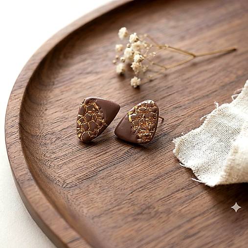 Náušnice - Náušnice "Chocolate" - 18426589_