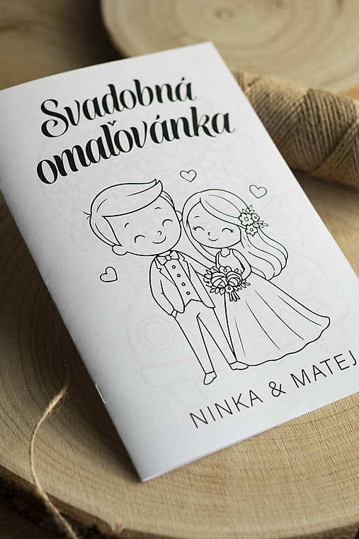 Papiernictvo - Svadobná omaľovánka - Postavičky detské 2 ❤ - 18429180_