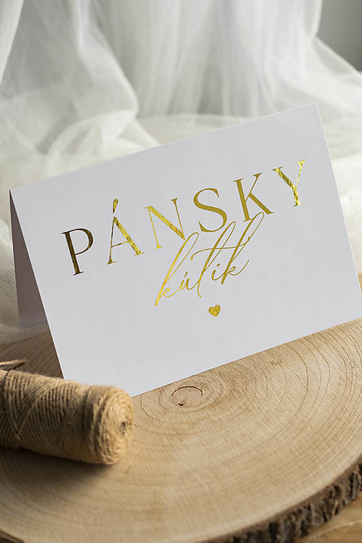 Papiernictvo - Pánsky / Dámsky kútik  - info kartička STRIEŠKA - 18429215_