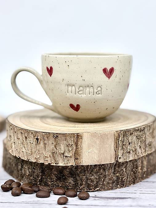 Dotty Love - šálka lungo mama (140ml, s uškom)