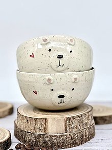 Nádoby - Dotty Medvedík - miska (500ml) - 18429896_