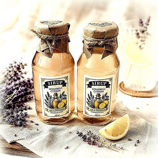 Sirupy - Sirup "Levanduľa a citrón" - 18431172_