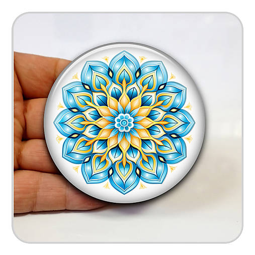Zrkadielka - Zrkadielko - Mandala 006 v organzovom vrecúšku - 18431738_