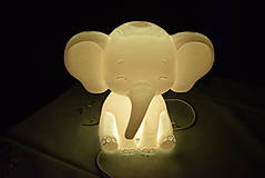 Svietidlá - 3D LED lampa SLon - 18432556_