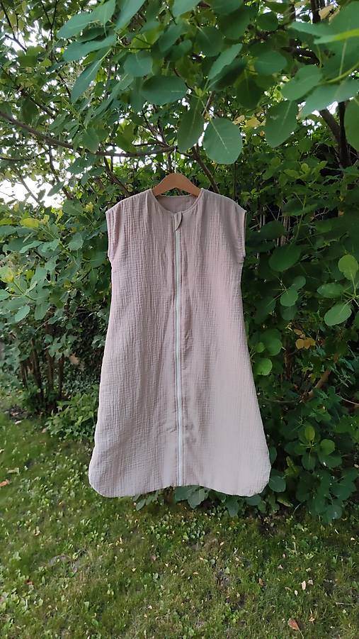 Detský textil - MUŠELÍNOVÝ SPACÍ VAK klasický 100% mušelín letný - 18433964_